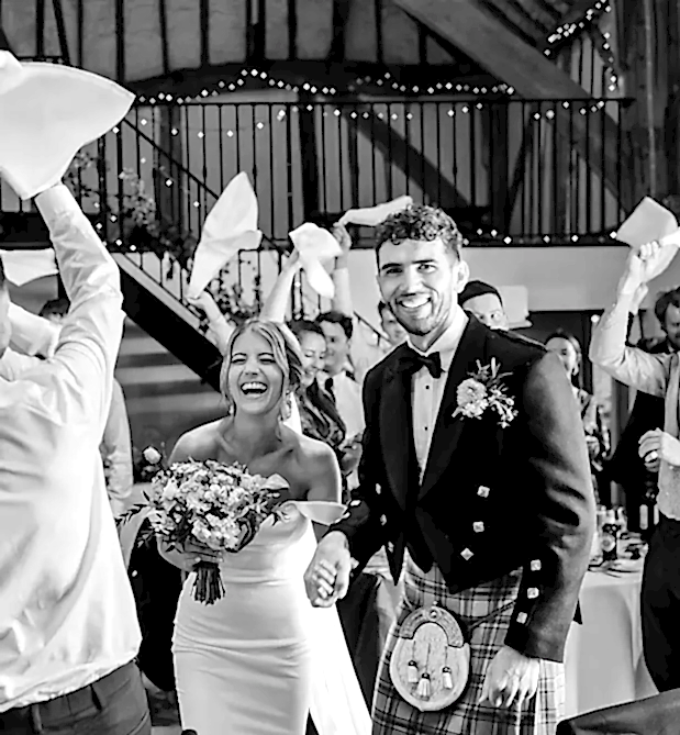 Sarah and Ali’s countryside barn wedding